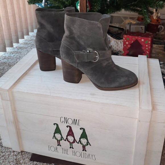 Isola sz 6.5M gray leather boot - Picture 1 of 9